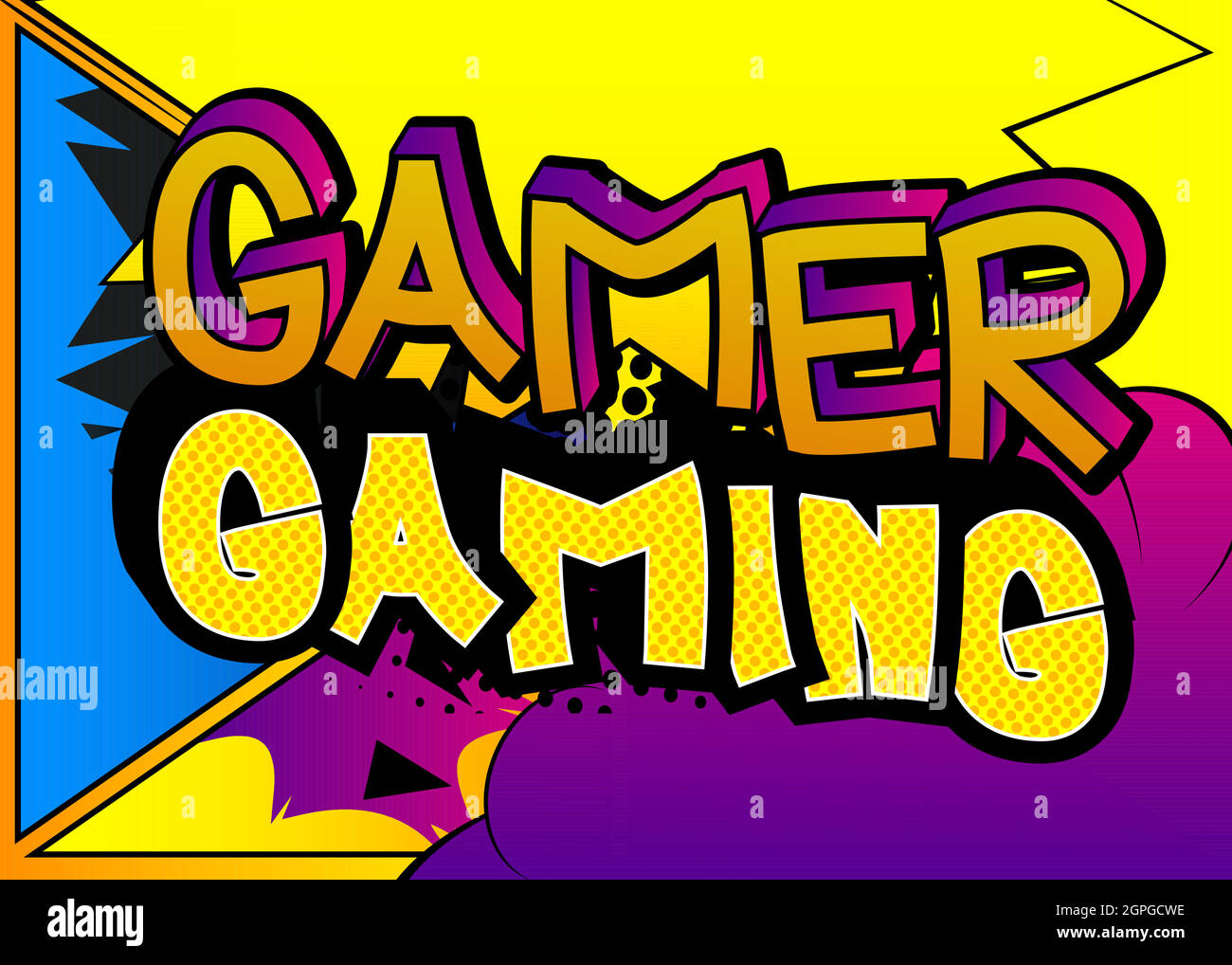 Pc or Console gaming, Gamer related words, quote Stock Vector Image