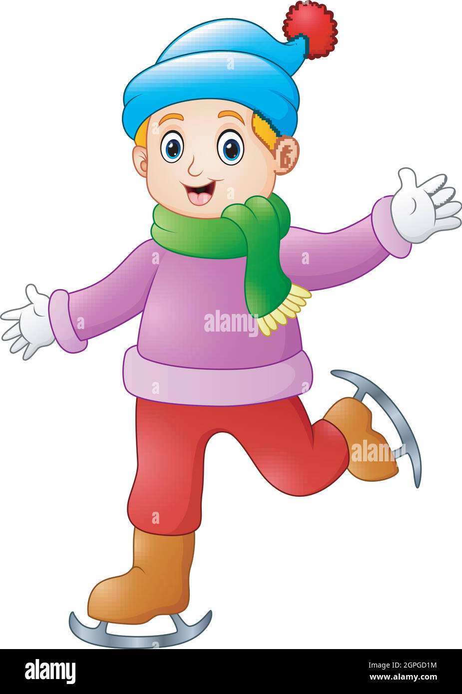Child blond young boy playing Stock Vector Images Alamy