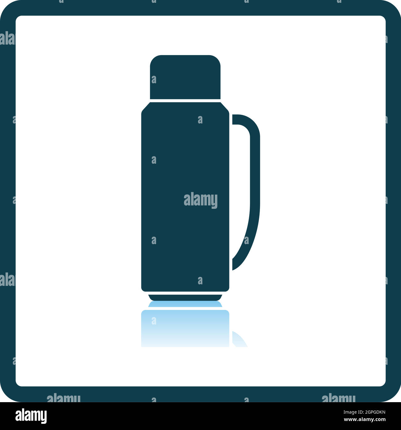 Alpinist Vacuum Flask Icon Stock Vector