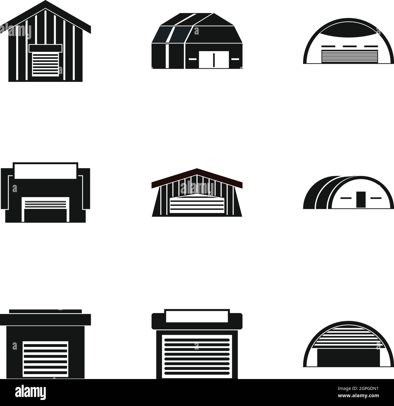 Types of warehouse icons set, simple style Stock Vector Image & Art Alamy