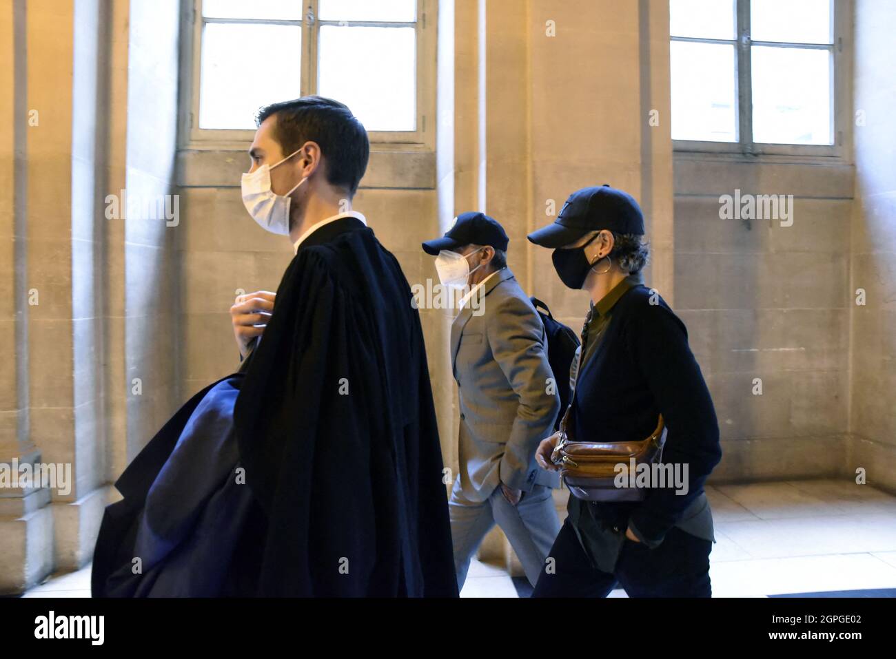 Ex member of the Red Brigates Raffaele Ventura - Trial of 7 Ex Italian Red Brigades for their extradition to Italy, at the courthouse in Paris, France, on September 29, 2021. The trial postponed to January 12, 2022. Photo by Patrice Pierrot/Avenir Pictures/ABACAPRESS.COM Stock Photo