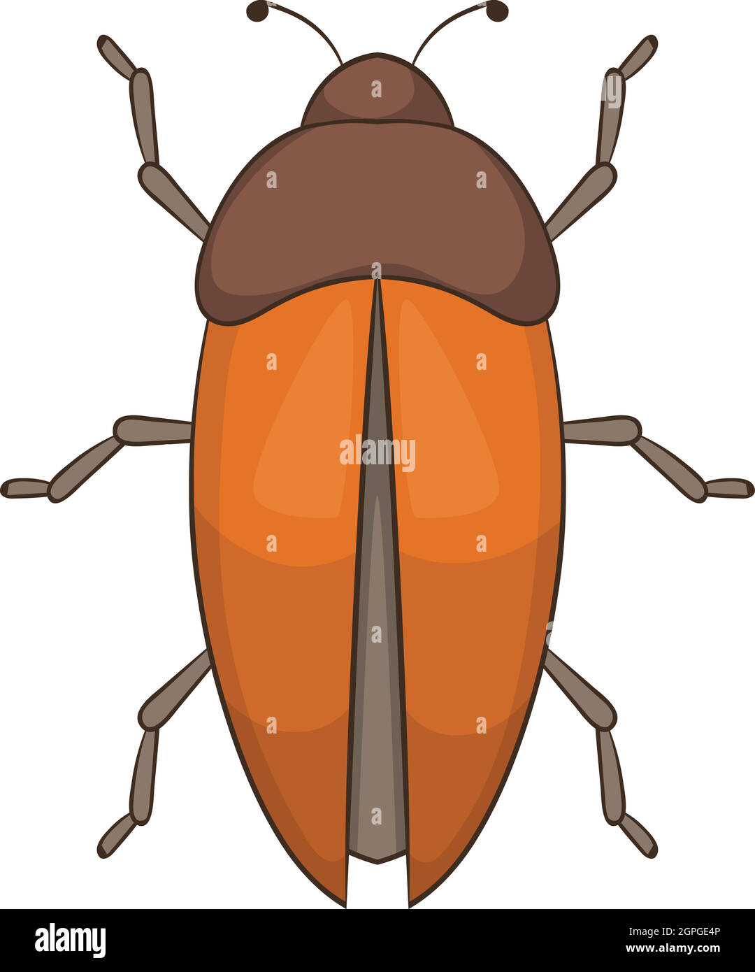 Bug icon, cartoon style Stock Vector