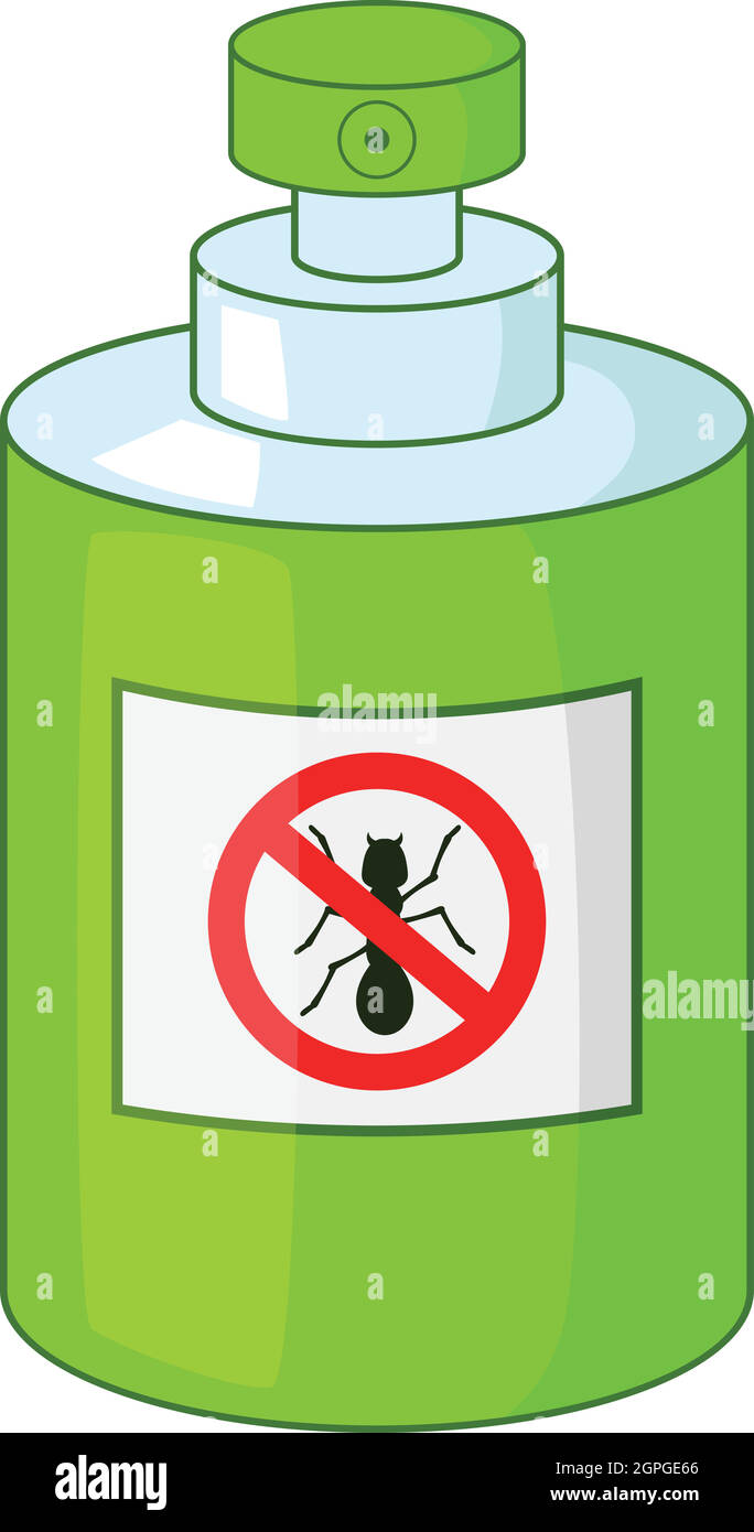 Insecticide icon, cartoon style Stock Vector