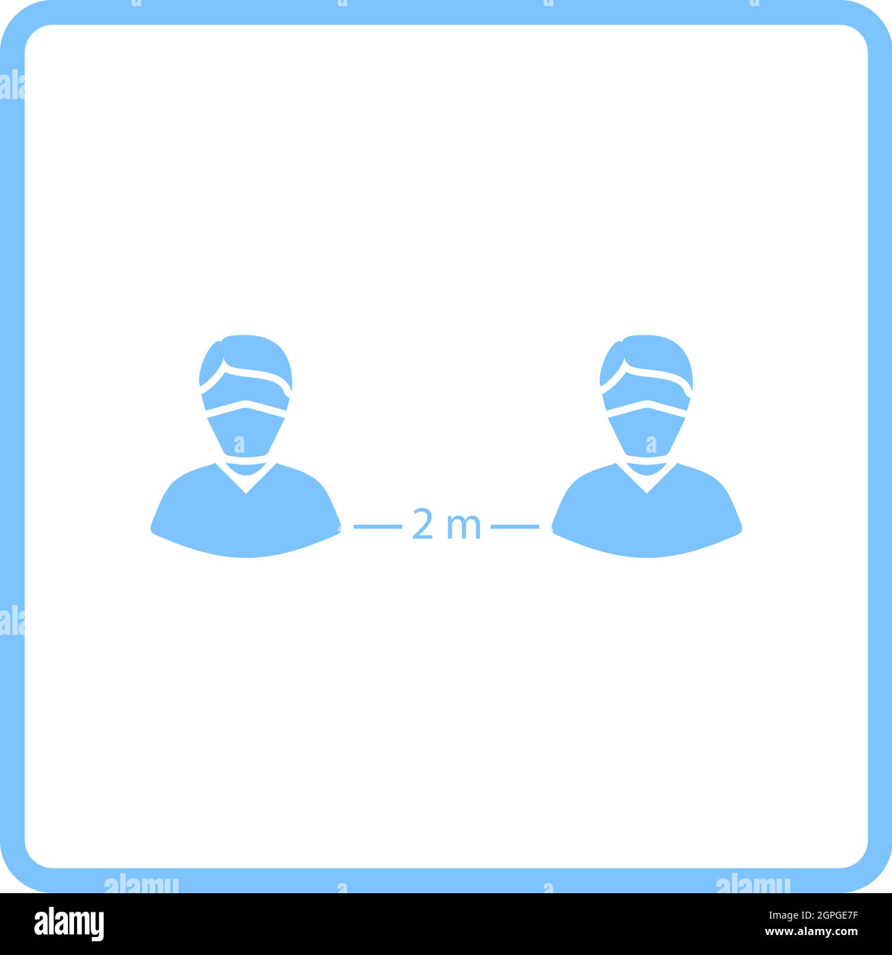 Social Distance Icon Stock Vector Image & Art - Alamy