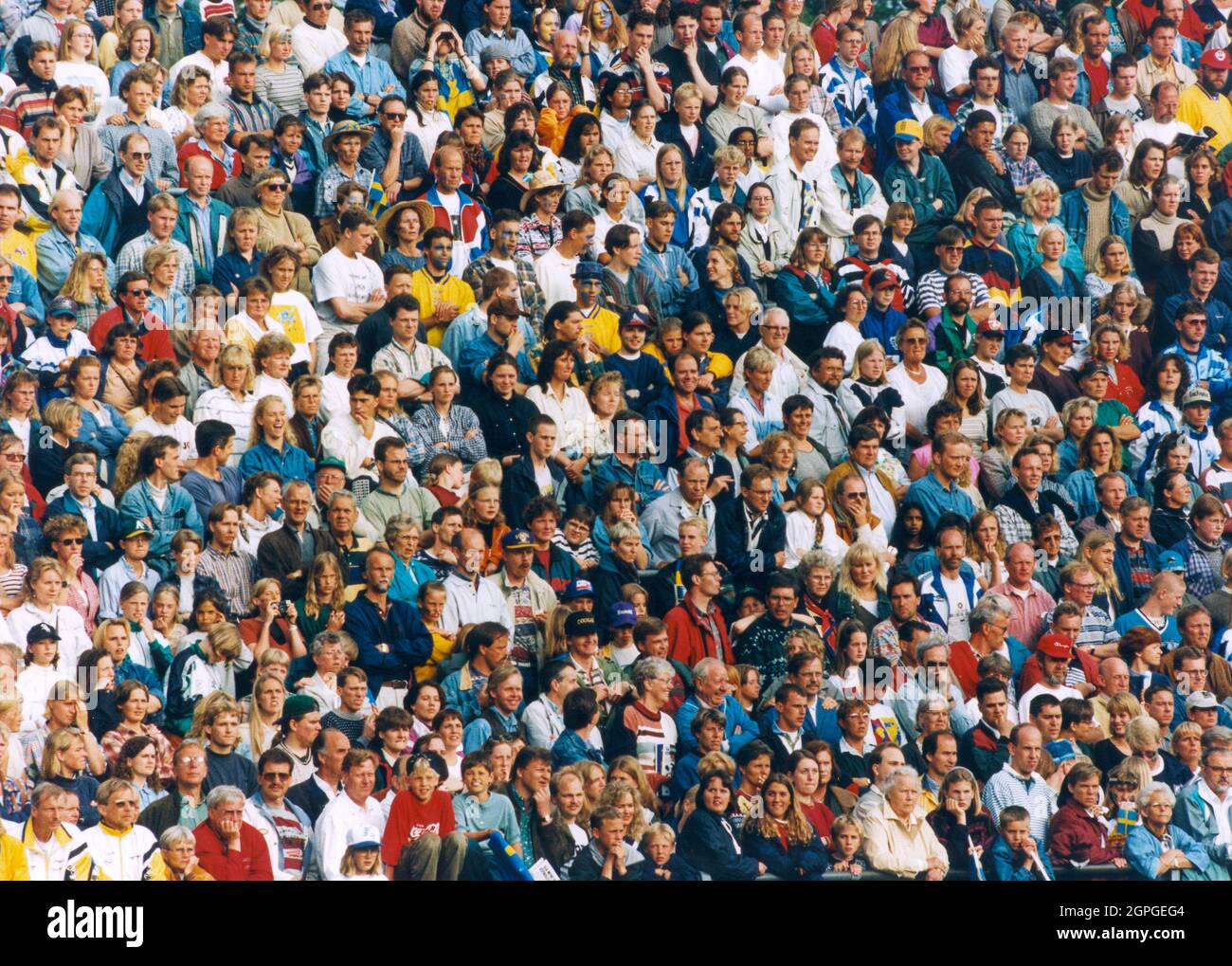 FOOTBALL AUDIENCE in the stands Stock Photo Alamy