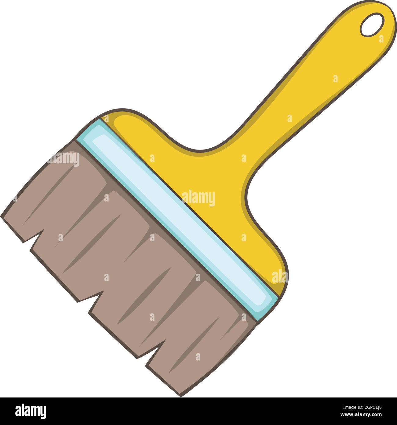 Paint brush icon, cartoon style Stock Vector