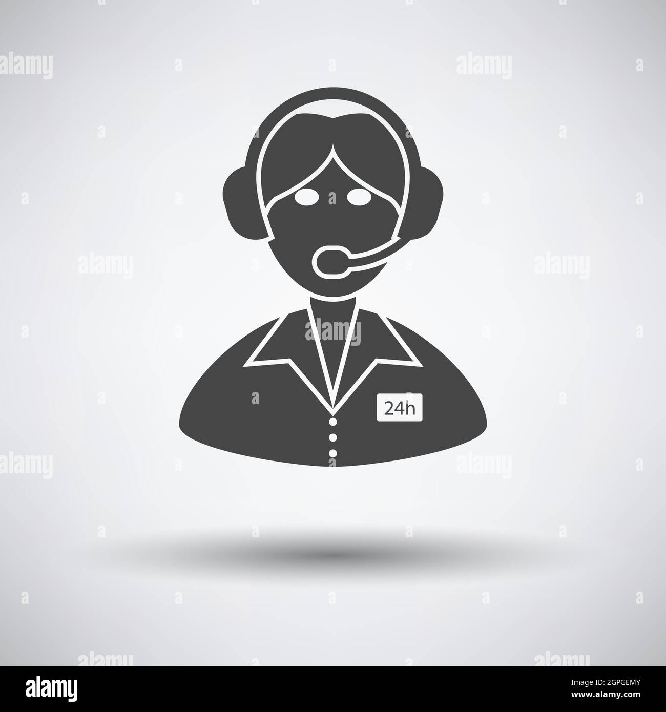 24 Hour Operator Icon Stock Vector Image & Art - Alamy