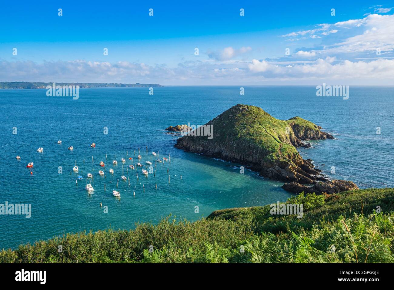 France, Cotes d'Armor, Plouha, the stake port of Gwin Zegal along the GR 34  hiking trail Stock Photo - Alamy