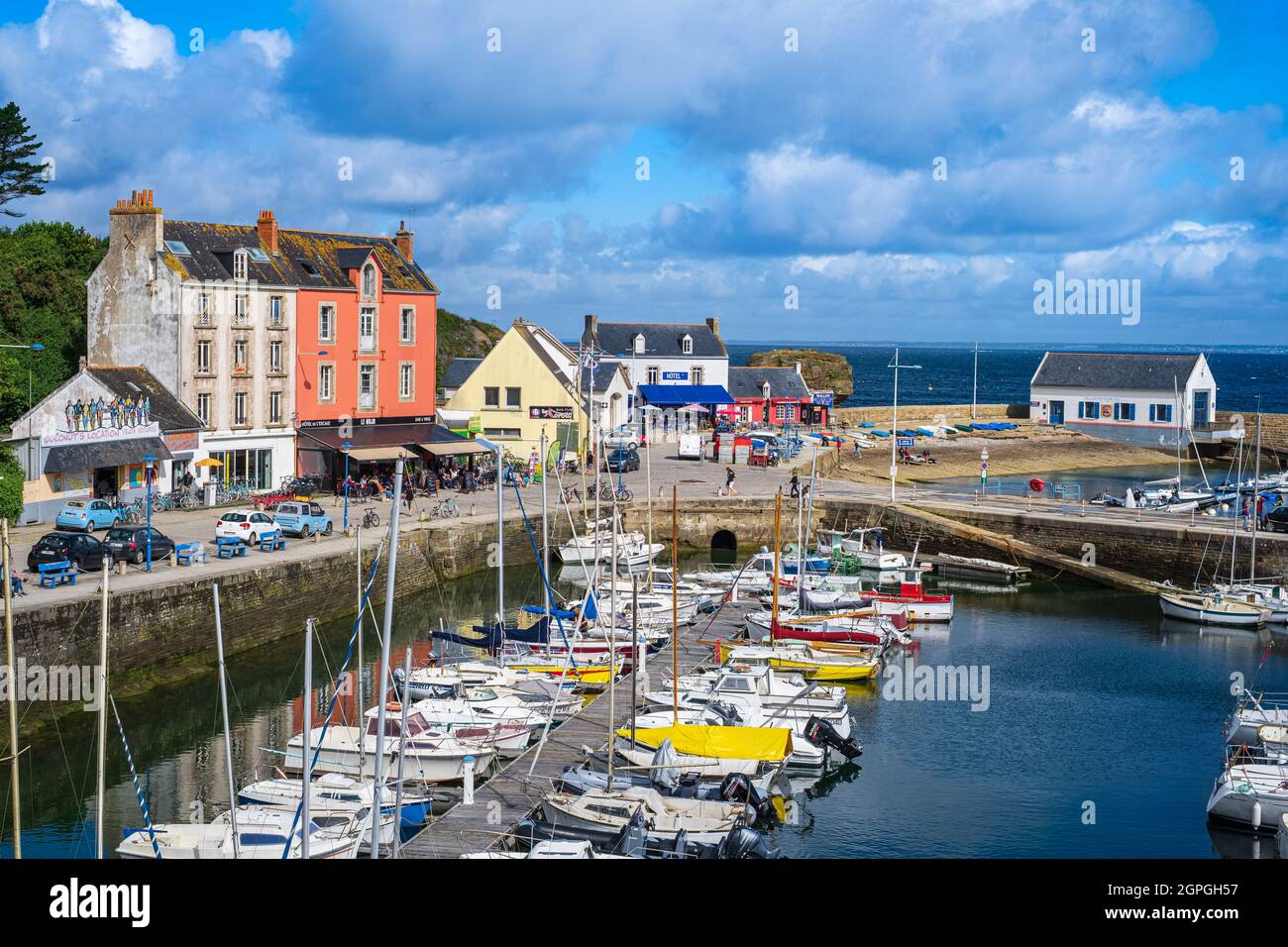 France, Morbihan, Groix Island, Port Tudy, the harbour Stock Photo - Alamy