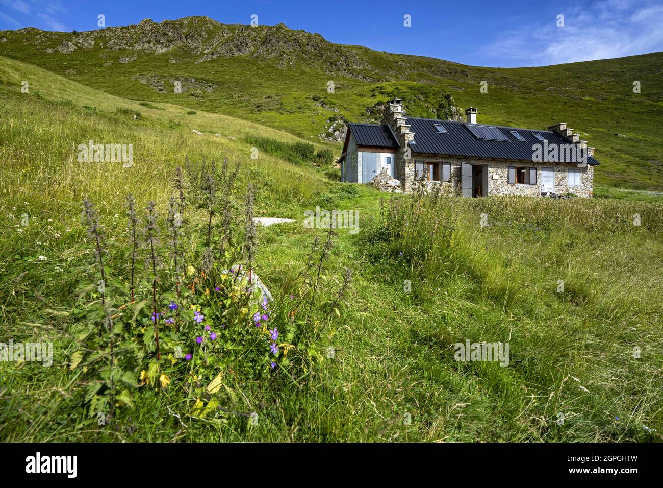 France, Haute Garonne, Pyrenees, Col du Bales Stock Photo