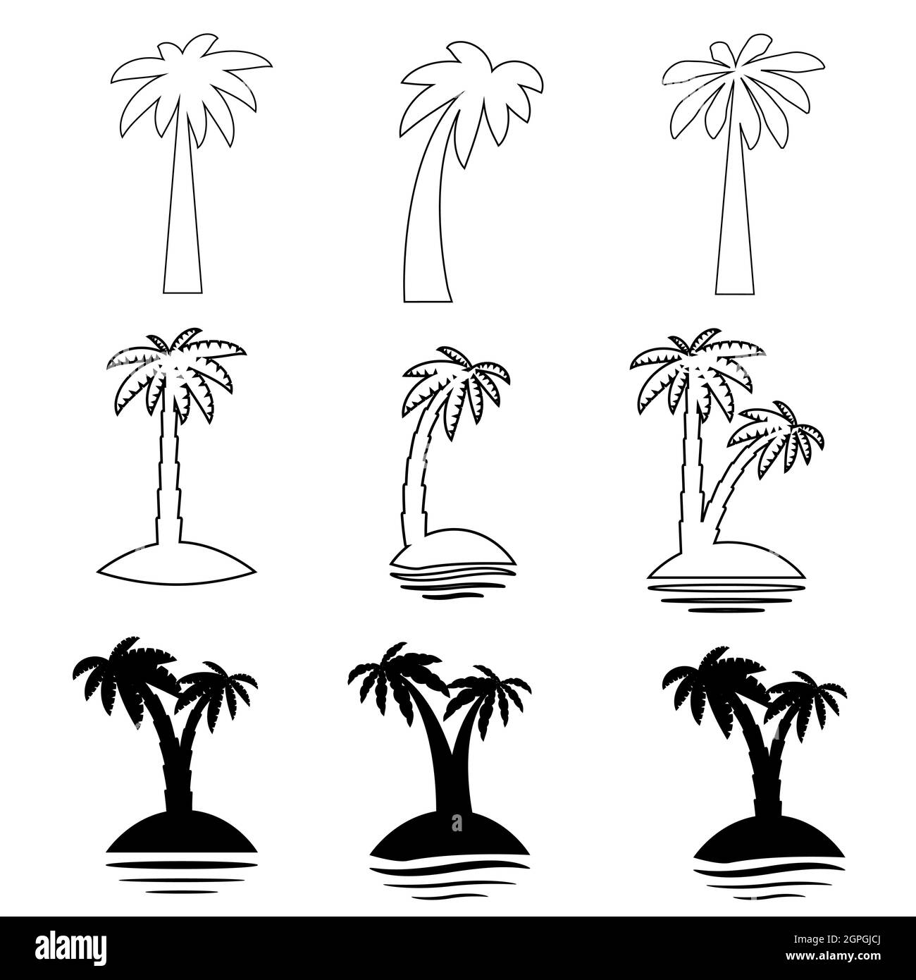 Dark Background Palm Tree Stock Photos and Images - 123RF