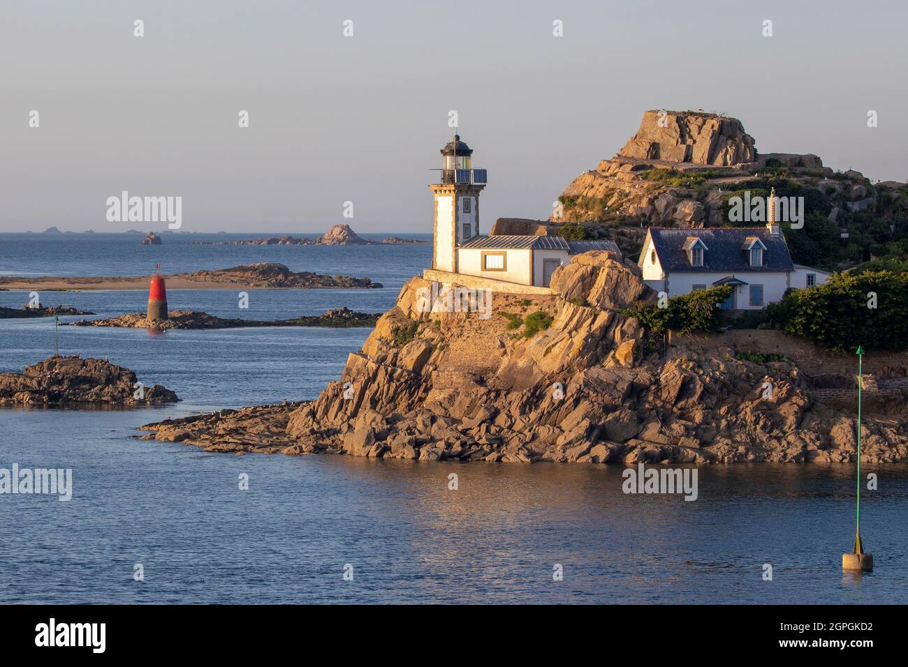 France, Finistere, Morlaix bay, Carantec, Louet island Stock Photo