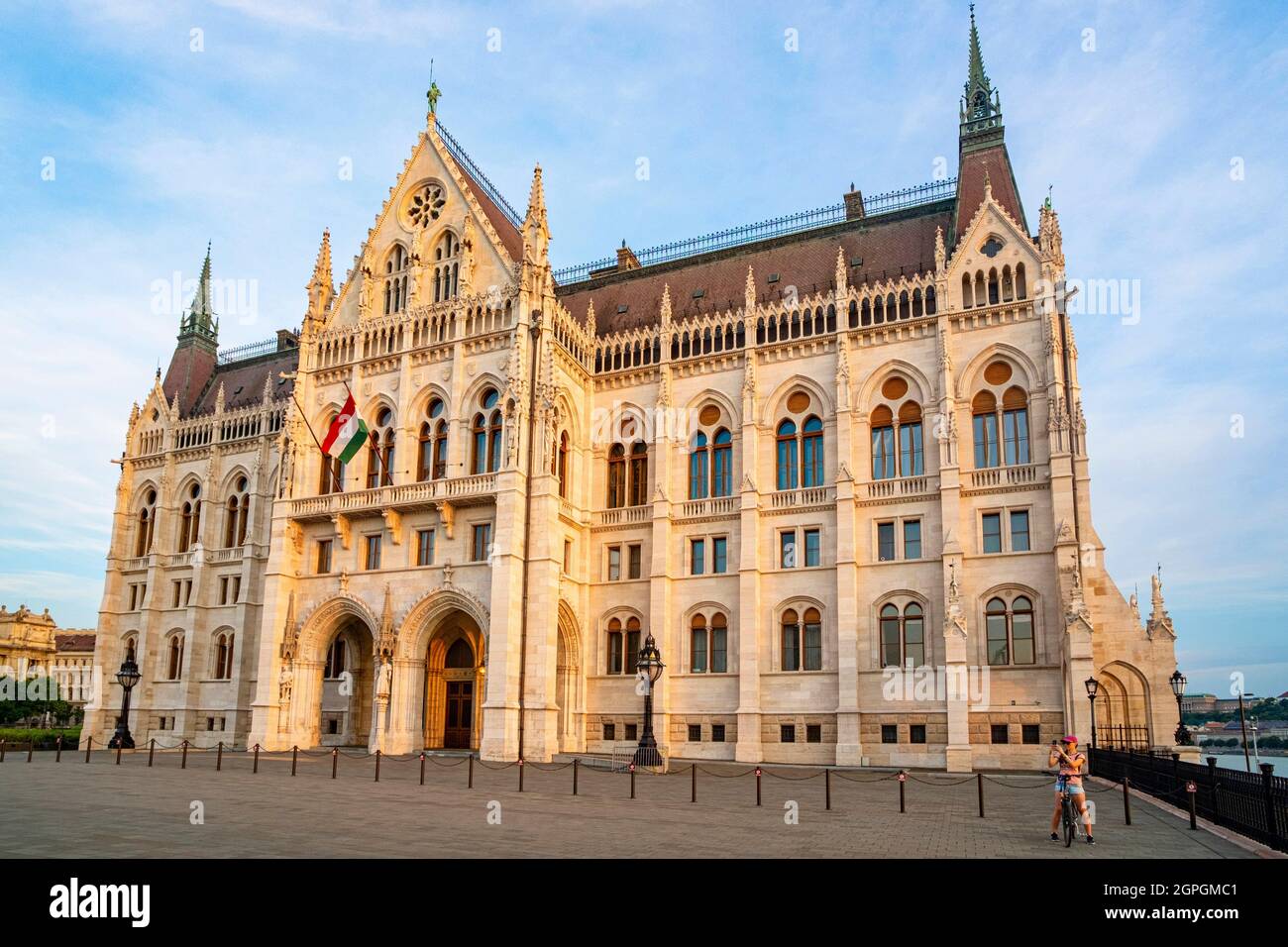 Hungary, Budapest, listed as World Heritage by UNESCO, Pest district, the Hungarian Parliament Stock Photo