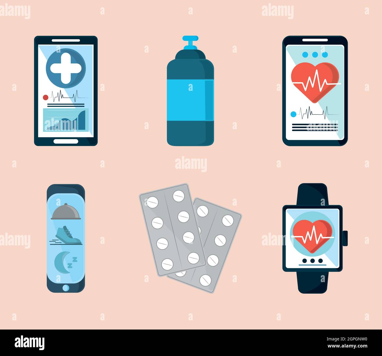 medical application on devices Stock Vector Image & Art Alamy