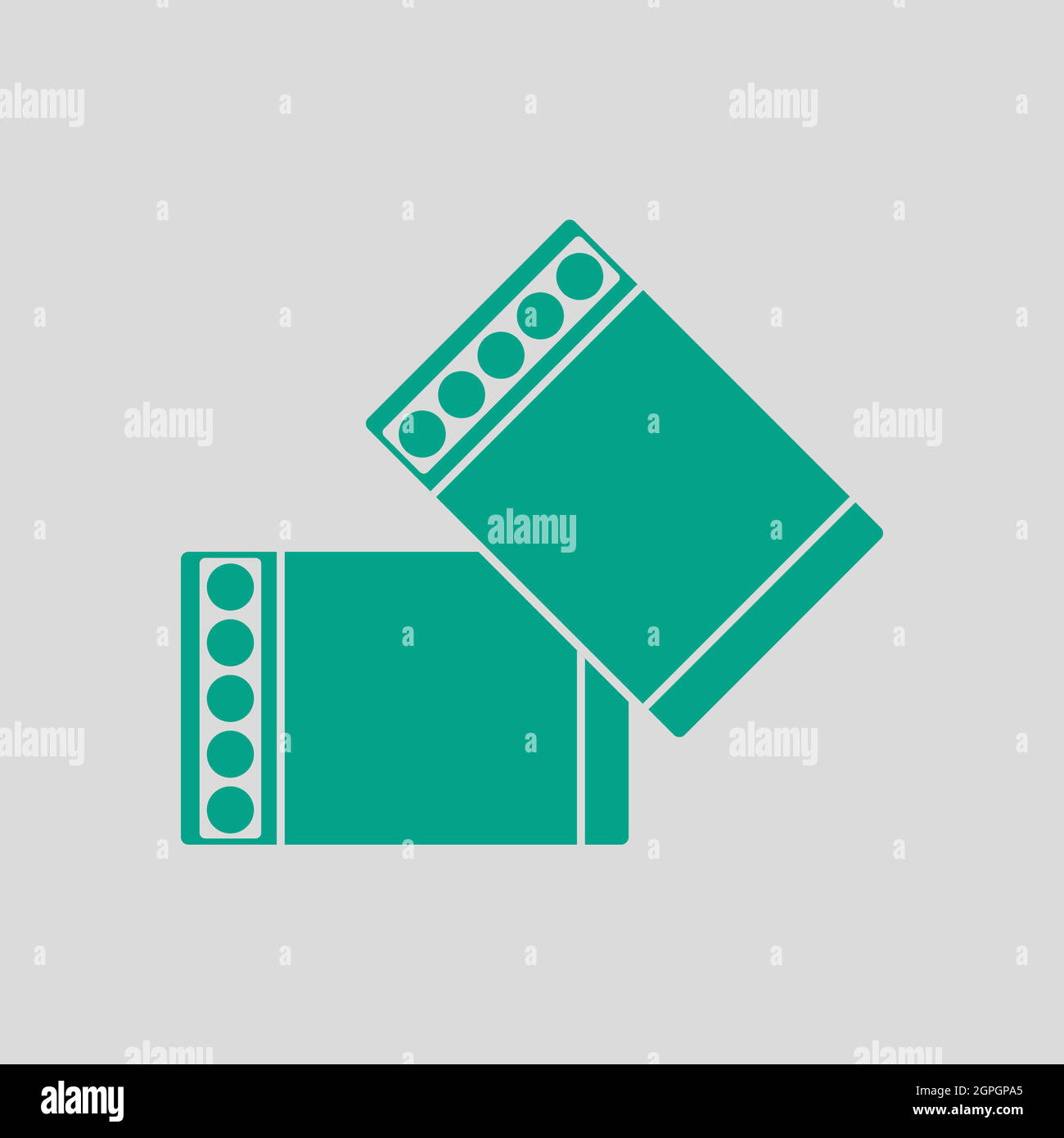 Business Cufflink Icon Stock Vector