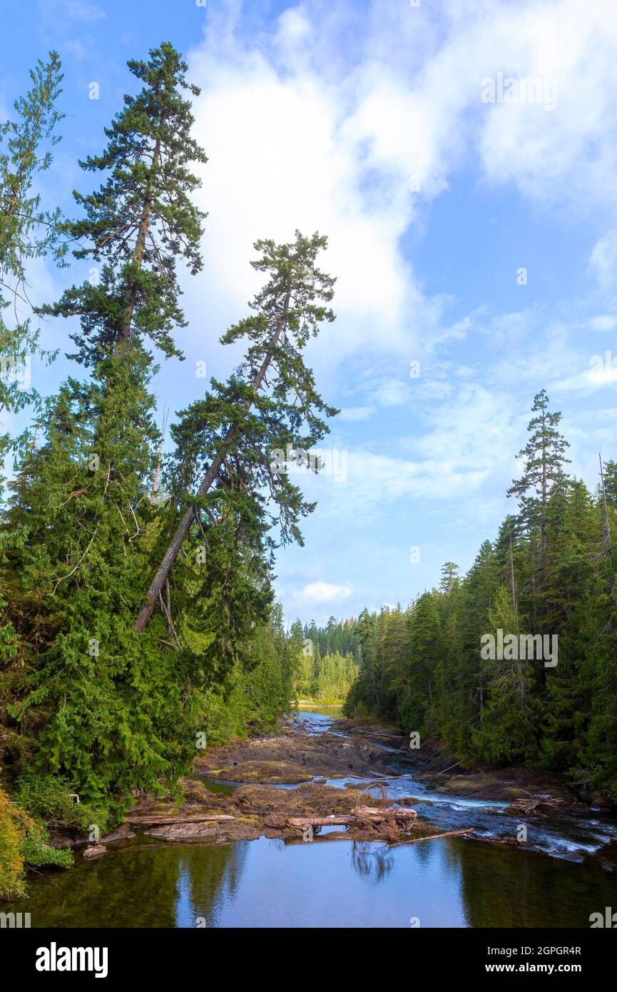 Marble River, Marble River Provincial Park, Northern Vancouver Island Stock Photo