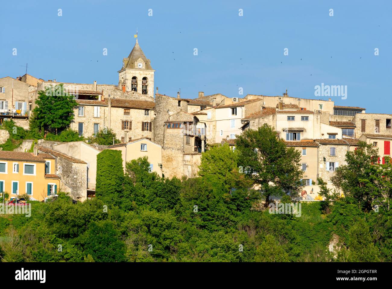 France, Vaucluse, Sault district, Sault village overview Stock Photo ...