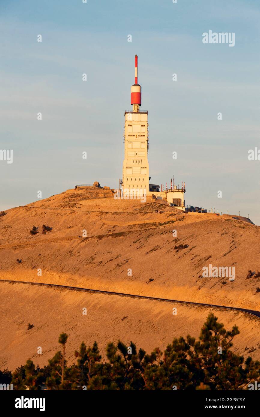 France, Vaucluse, Parc Naturel Regional du Mont Ventoux, Summit of Mont