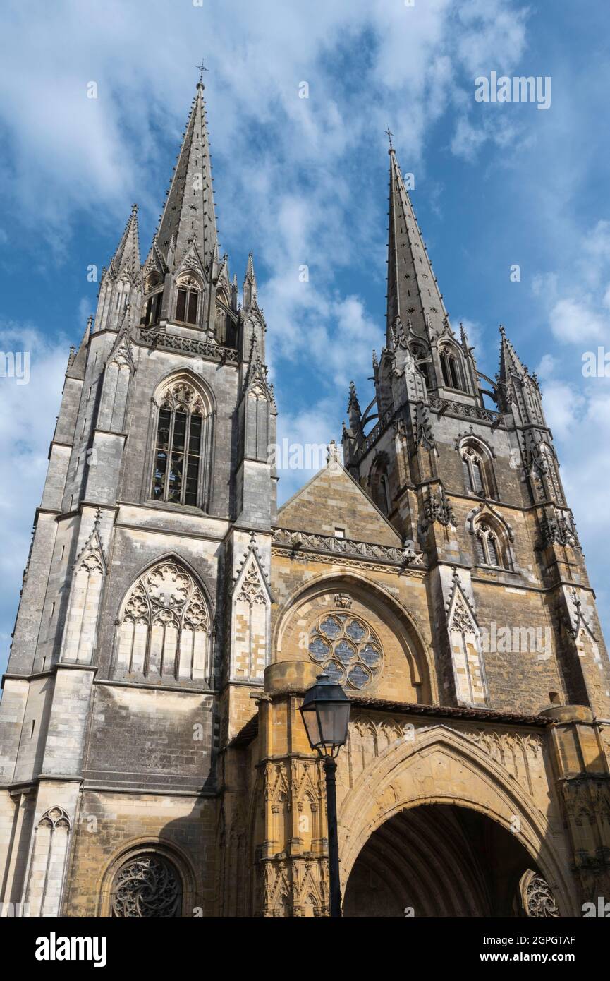 France, Pyrenees Atlantiques, Bayonne, Pays Basque, Sainte-Marie cathedral Stock Photo