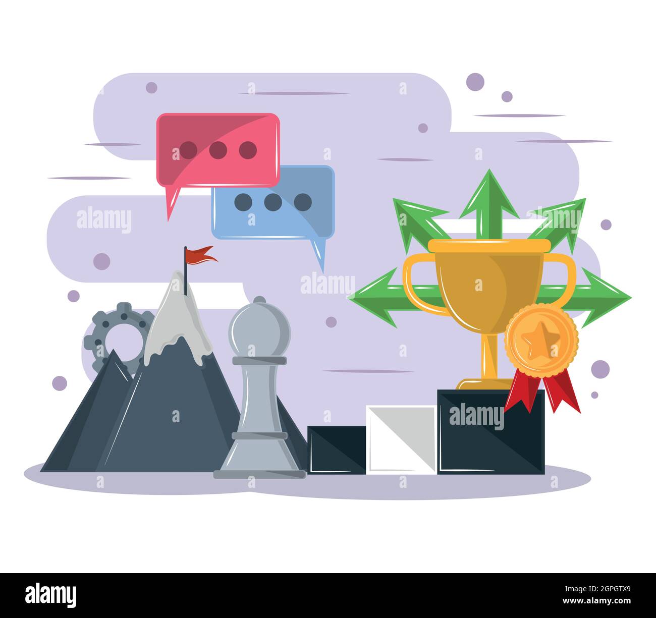 strategy goal and motivation Stock Vector Image & Art - Alamy