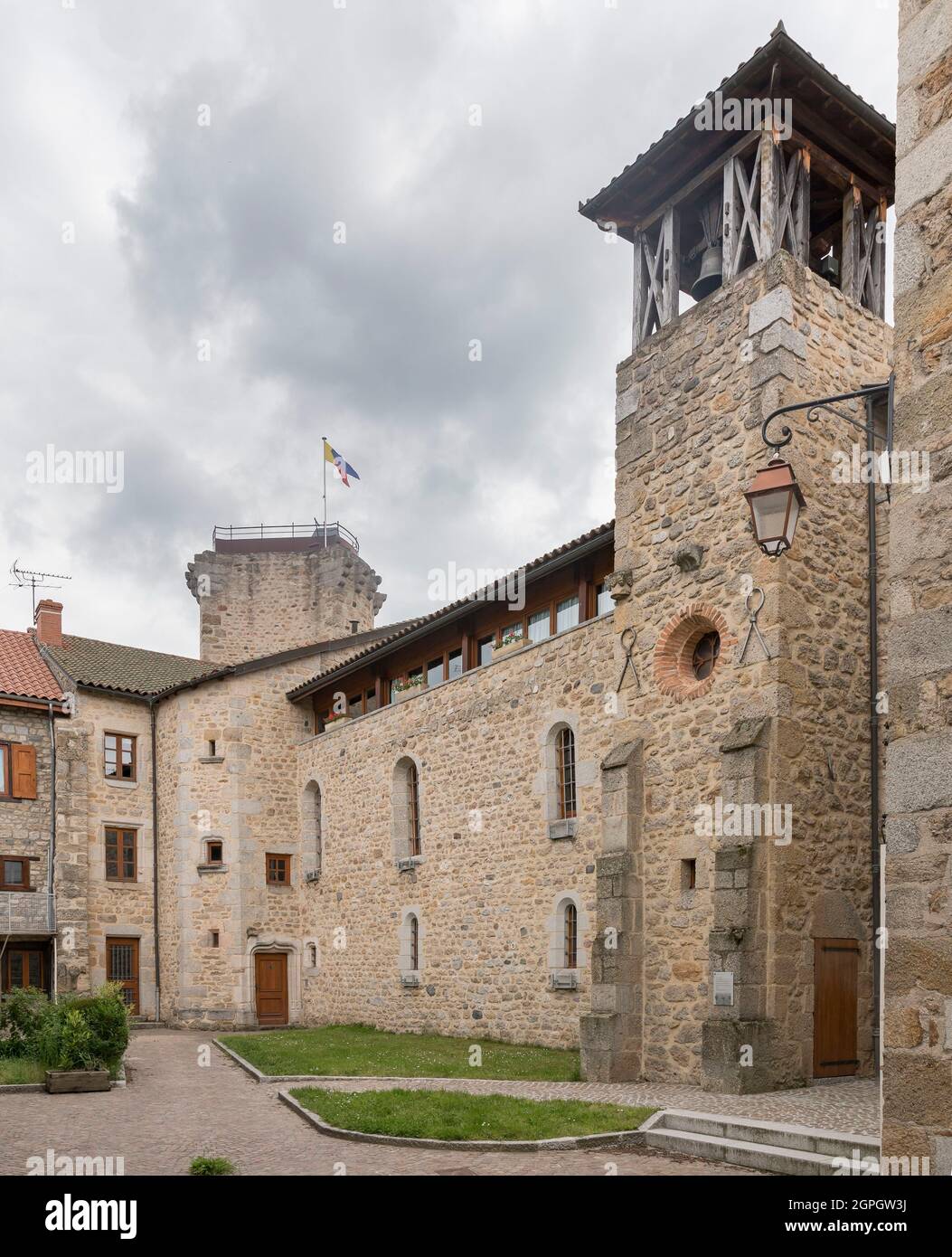 France, Lozere, Le Malzieu-Ville Stock Photo