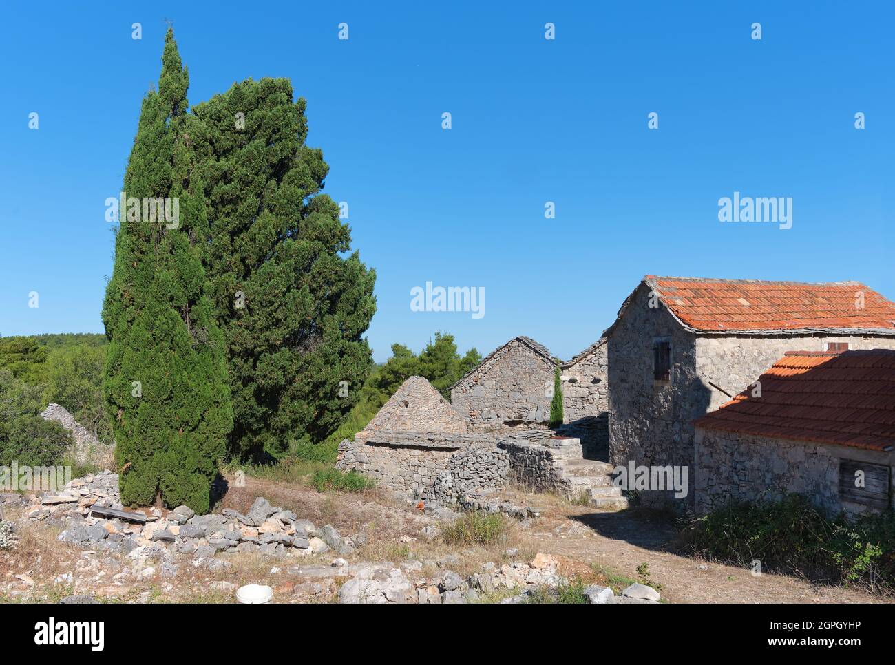 Humac historic Medieval Mediterranean village. hisorical authentic ...