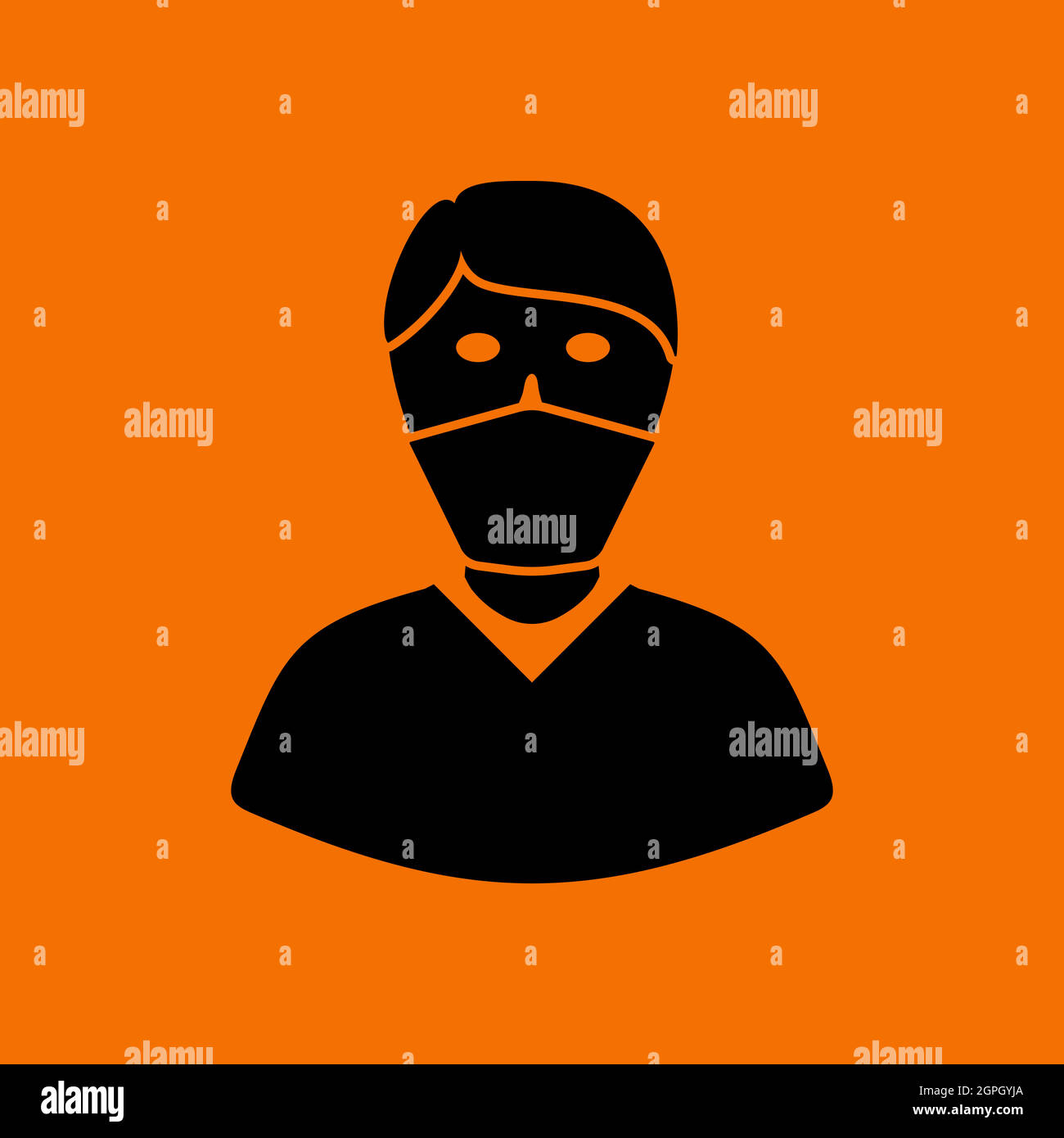 Medical Face Mask Icon Stock Vector