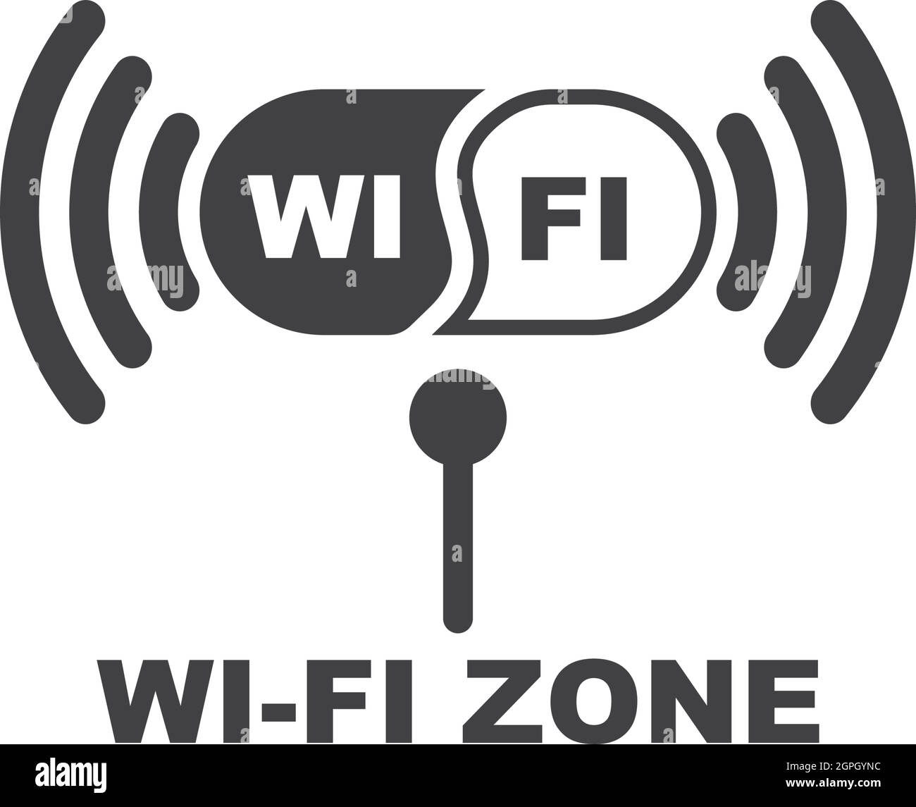 wifi zone vector illustration icon Stock Vector