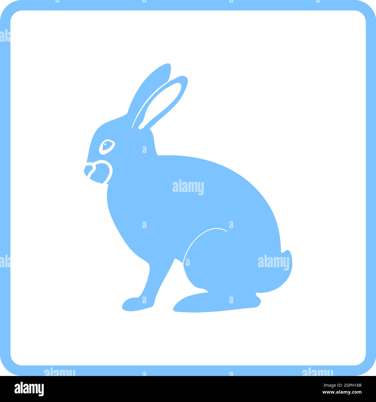 Easter Rabbit Icon Stock Vector