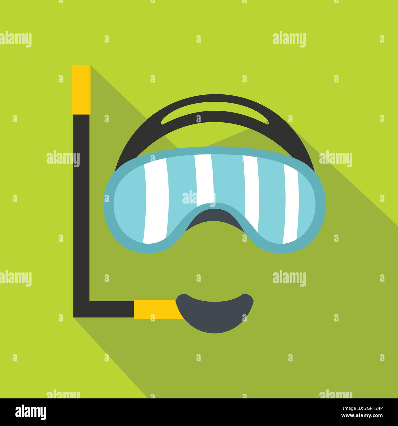 Diving mask icon, flat style Stock Vector Image & Art - Alamy