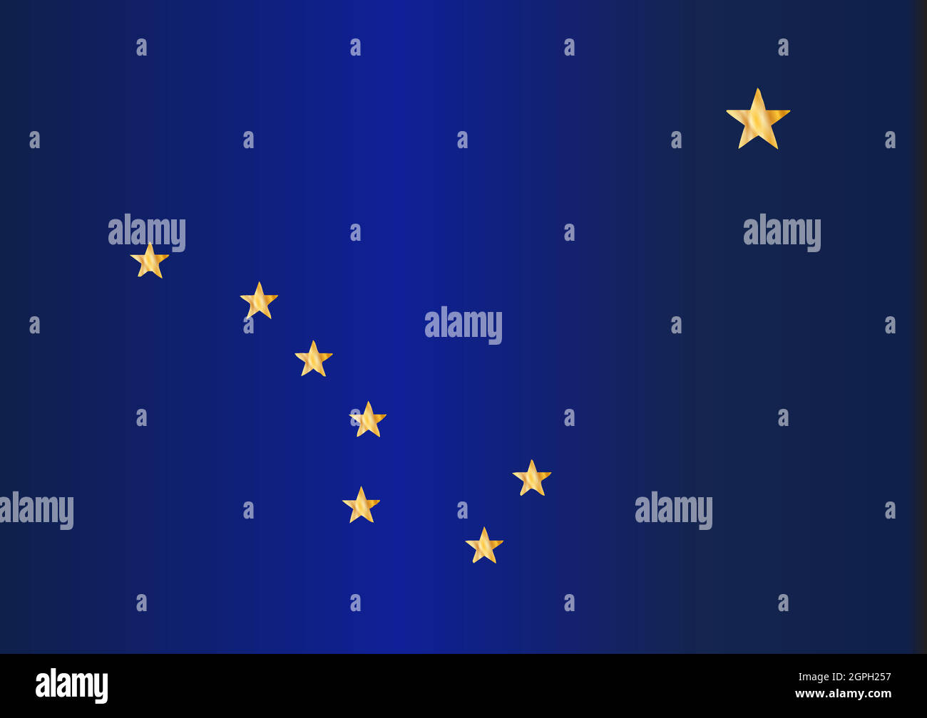 Alaskan State Flag Stock Vector
