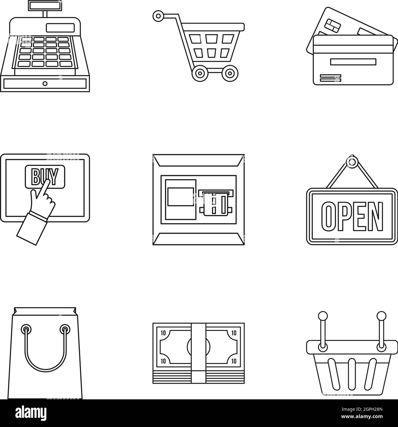 Online store purchase Black and White Stock Photos & Images - Alamy