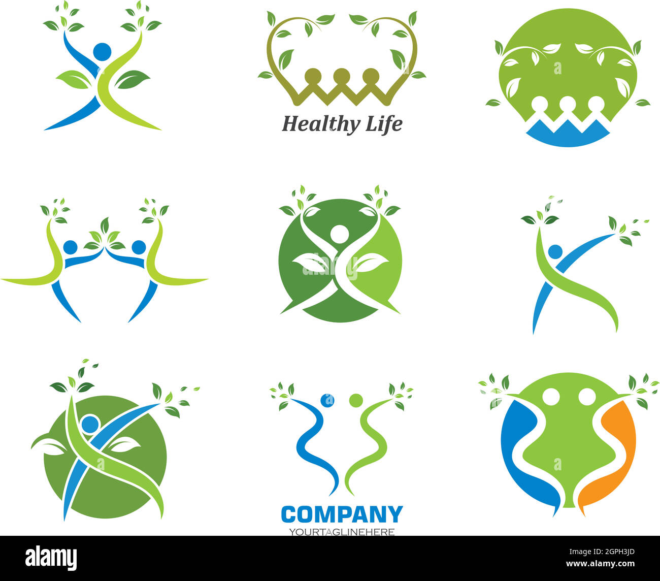 Healthy Life people Logo template vector Stock Vector Image & Art - Alamy