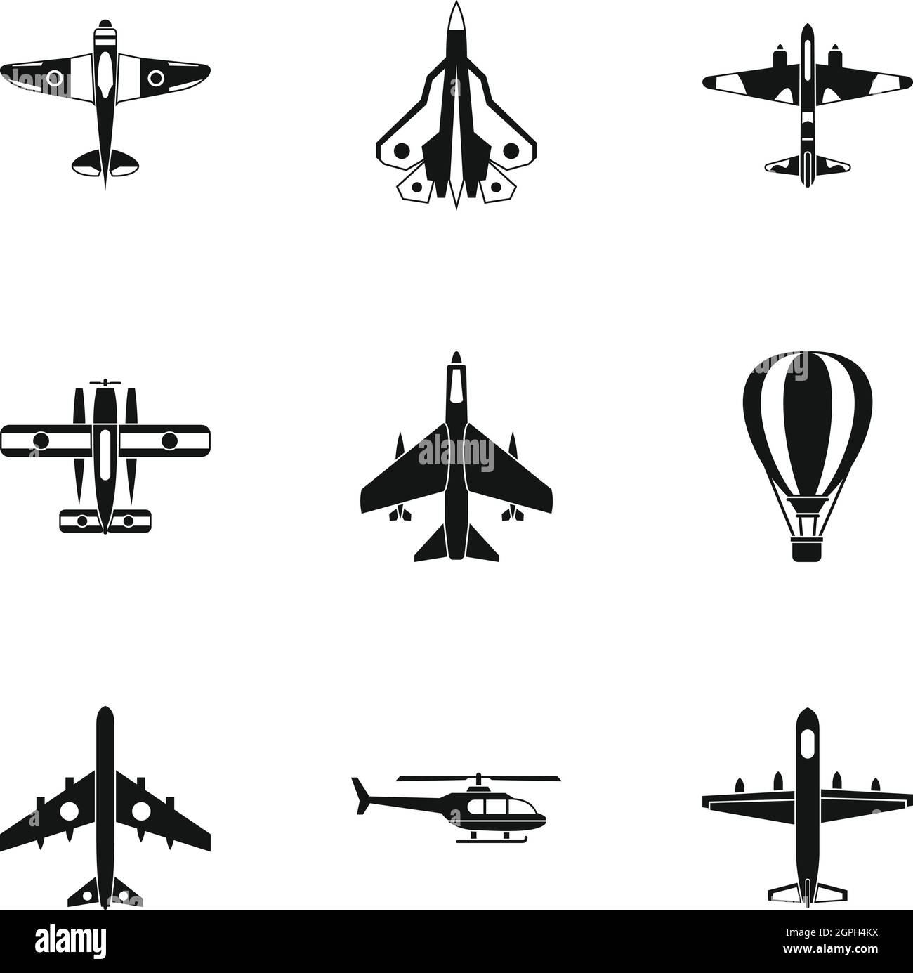 Black aircraft engine Stock Vector Images - Alamy