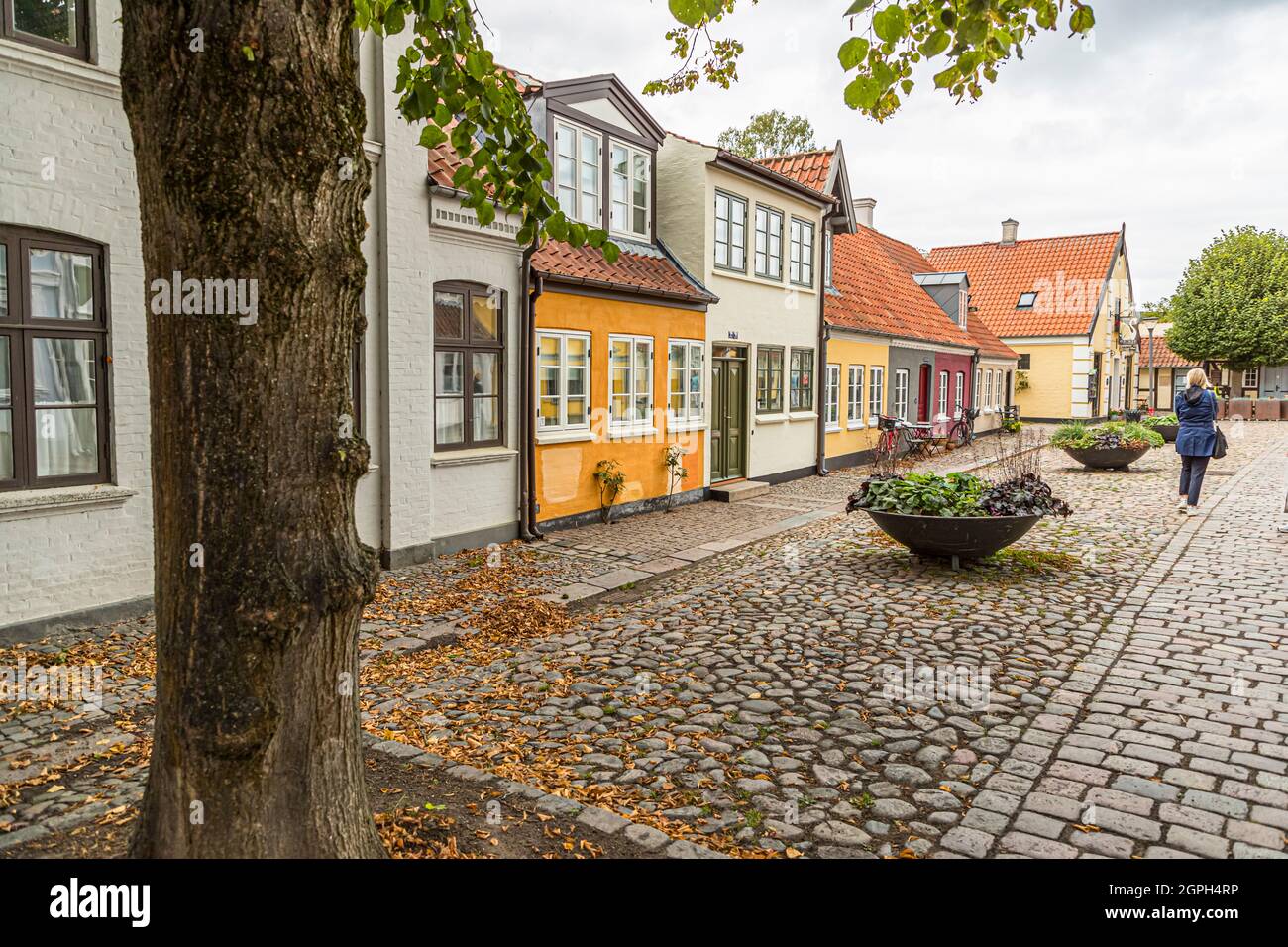 H C Andersen Residential Area In The Old Town Of Odense Denmark Stock Photo Alamy