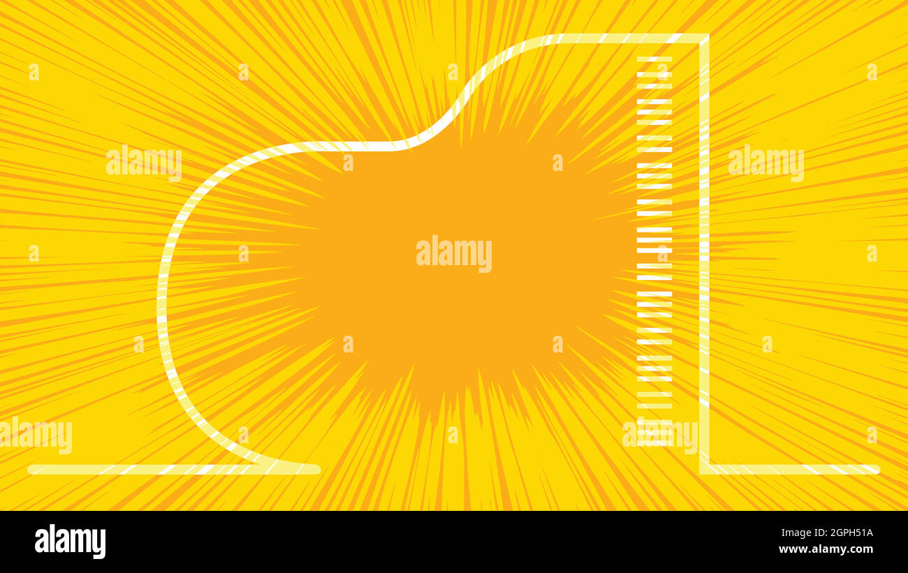Yellow Splash Grand Piano Stock Vector