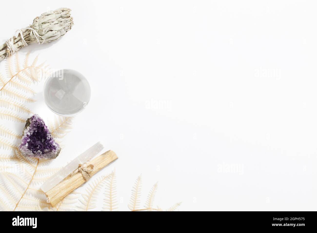 Modern witchcraft healing crystals hi-res stock photography and images ...