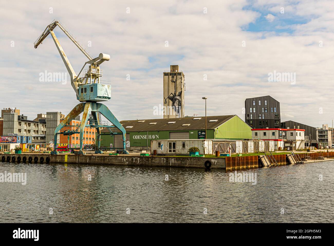 Port of Odense, Denmark Stock Photo