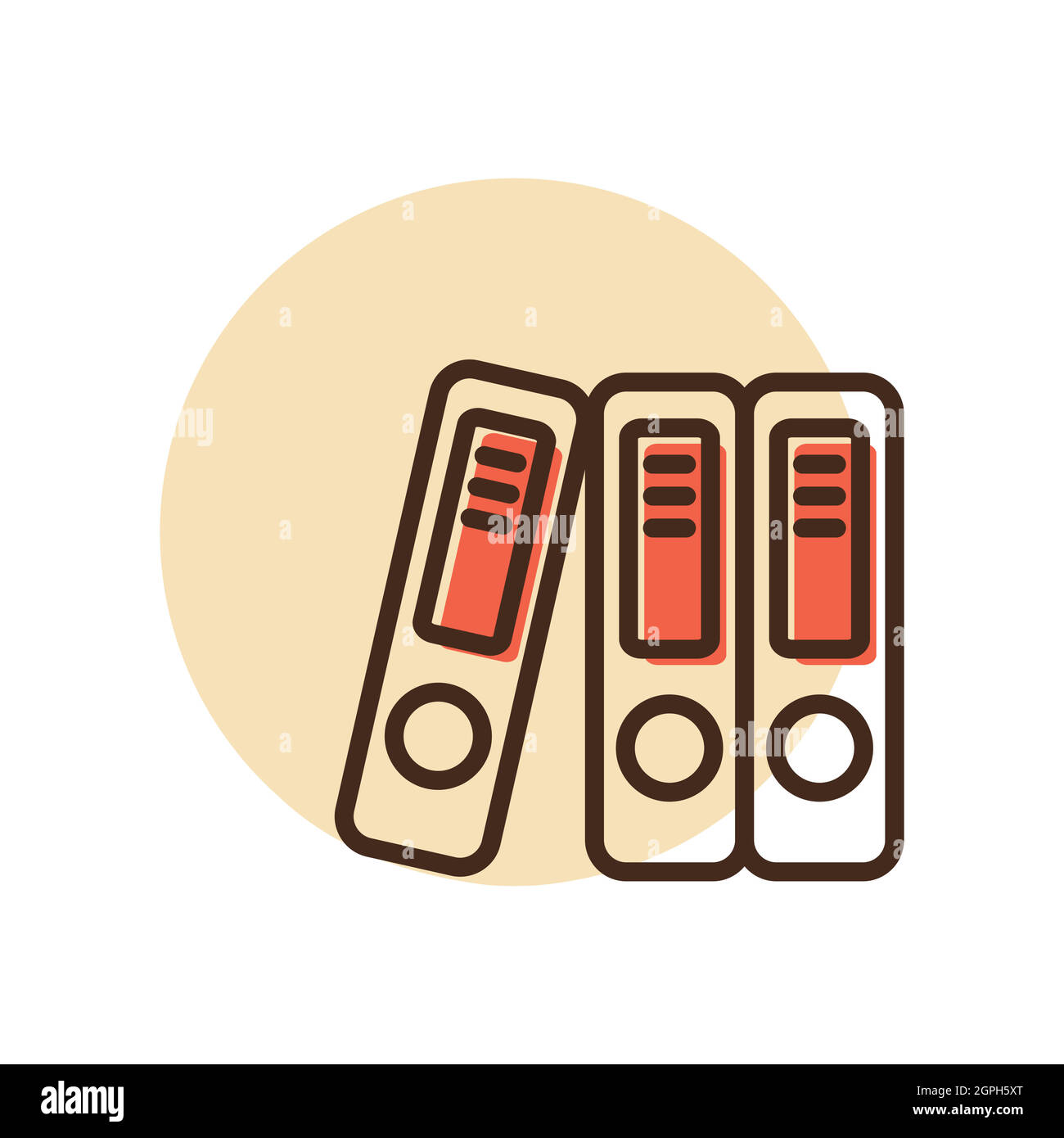 File Folder outline icon. Workspace sign Stock Vector