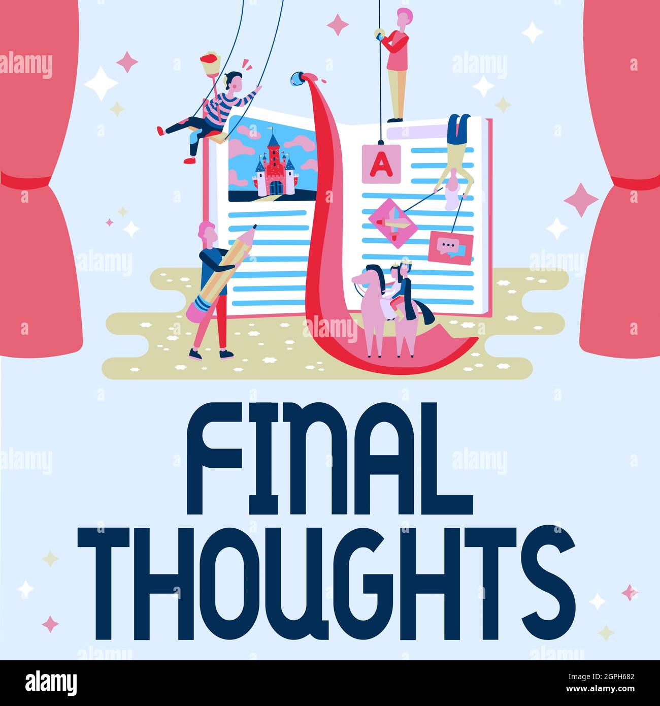 Text showing inspiration Final Thoughts. Business concept Conclusion ...