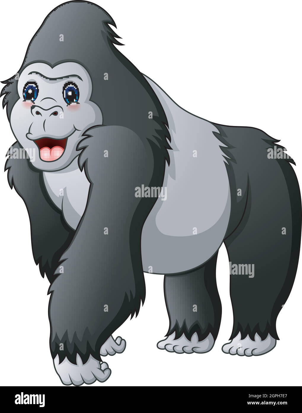 cute gorilla illustration