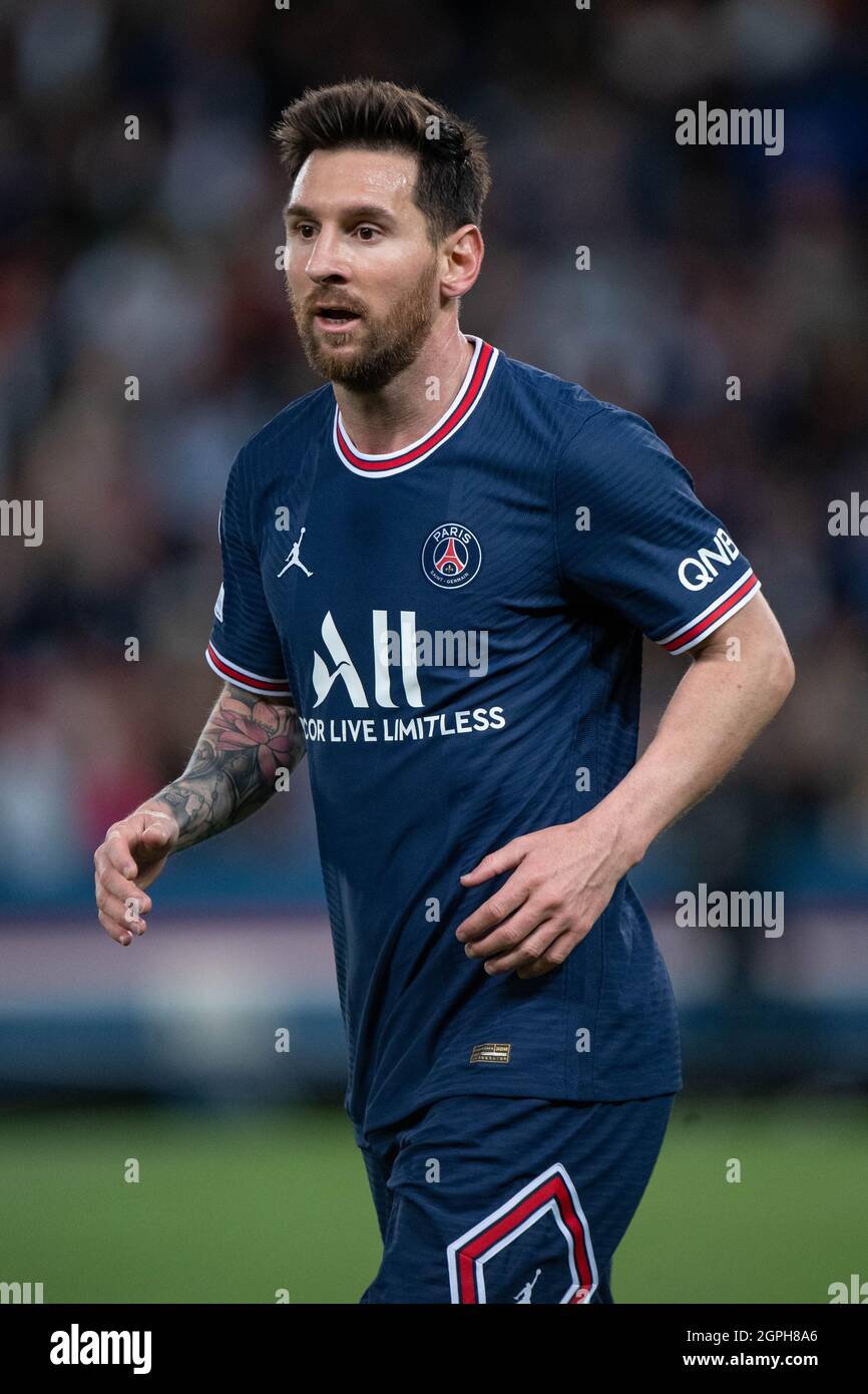 Lionel Messi of Paris Saint-Germain during the UEFA Champions League ...