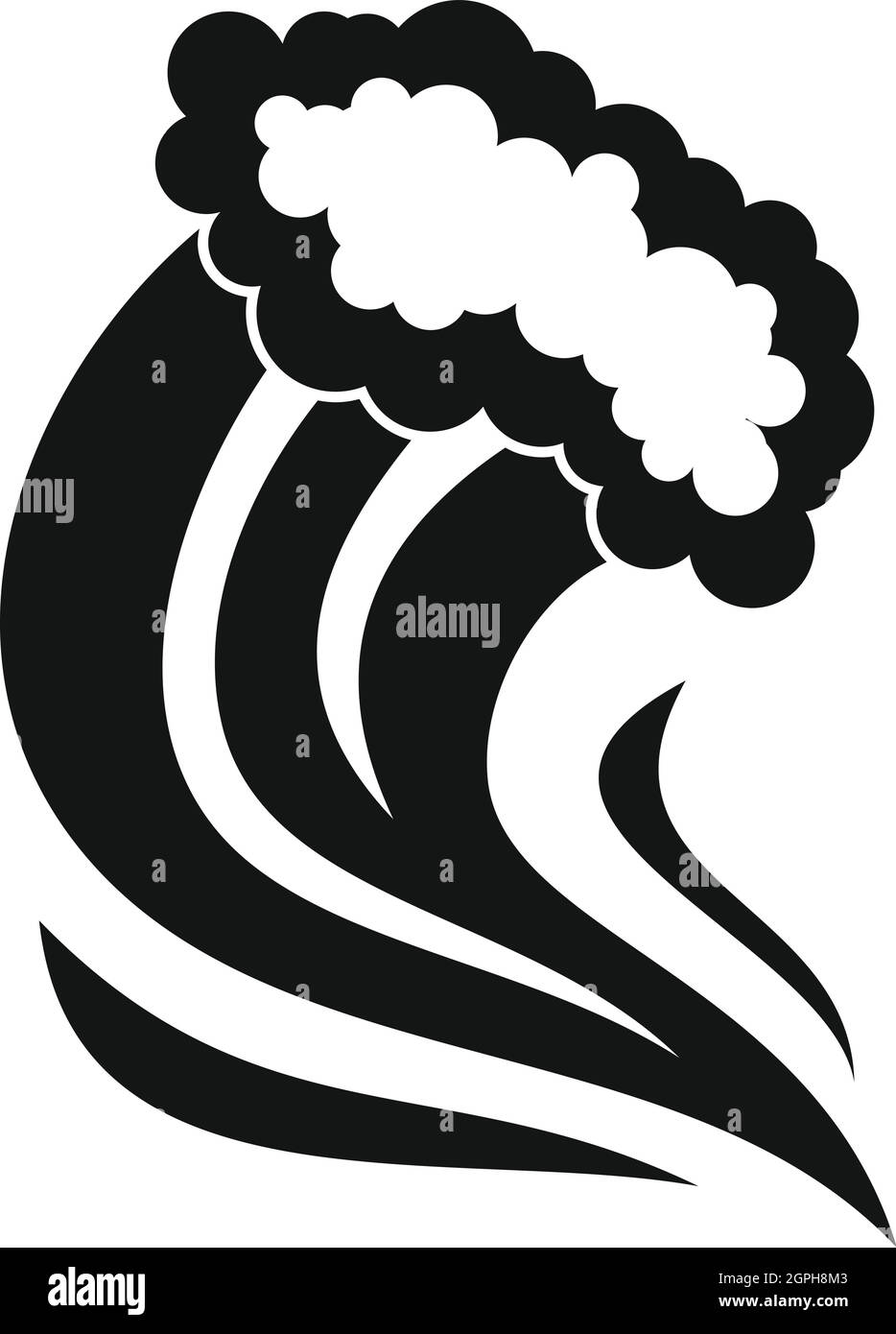 Foamy splash icon, simple style Stock Vector Image & Art - Alamy