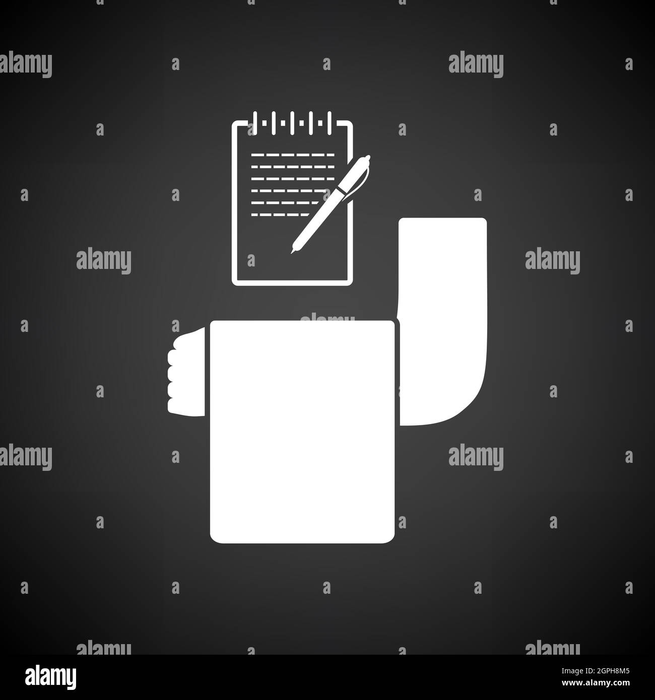 Waiter Take Oder Icon Stock Vector