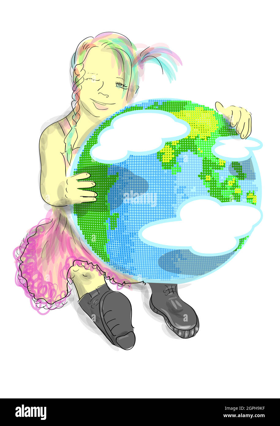 Planet for children Stock Vector