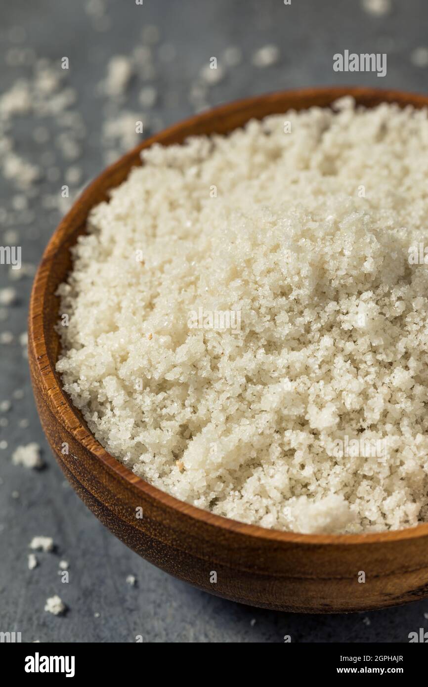 Organic White Truffle Sea Salt in a Bowl Stock Photo - Alamy