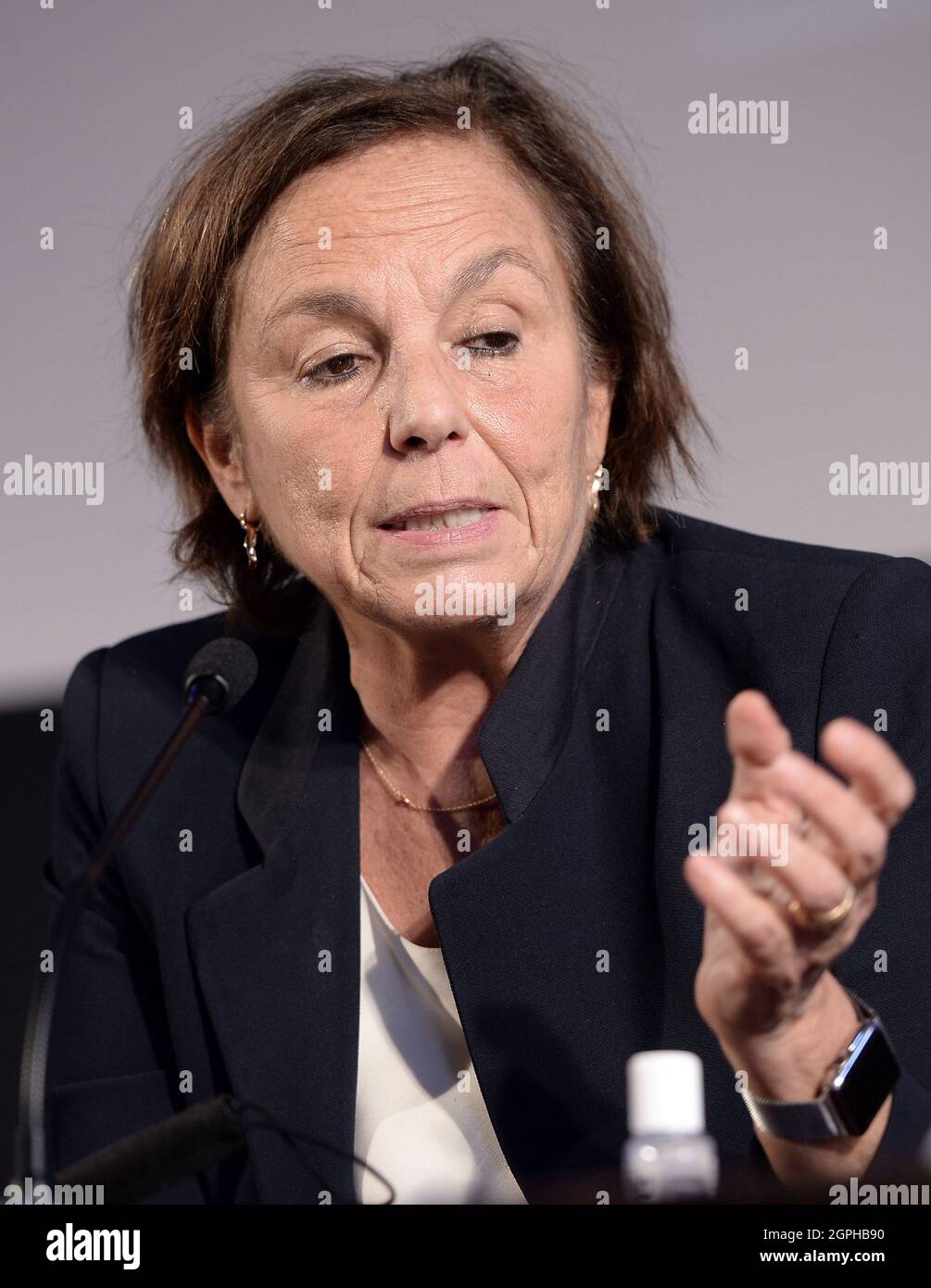 Rome, Italy. 29th Sep, 2021. Rome 29/09/2021 The Minister of the Interior Luciana Lamorgese at the Festival of the Cities organized by ALI (Italian Local Autonomies) Credit: Independent Photo Agency/Alamy Live News Stock Photo