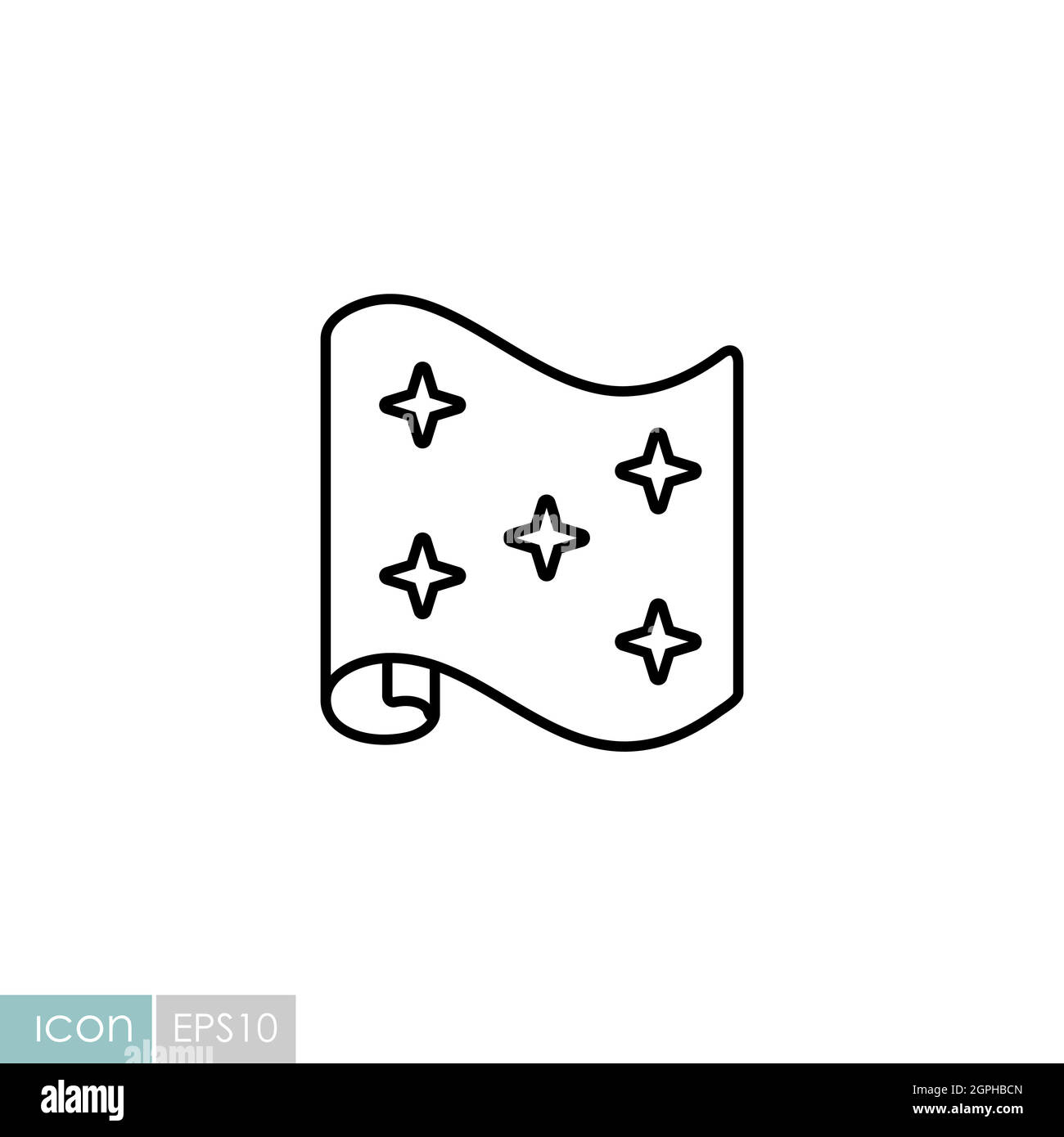Wallpaper roll vector flat icon Stock Vector