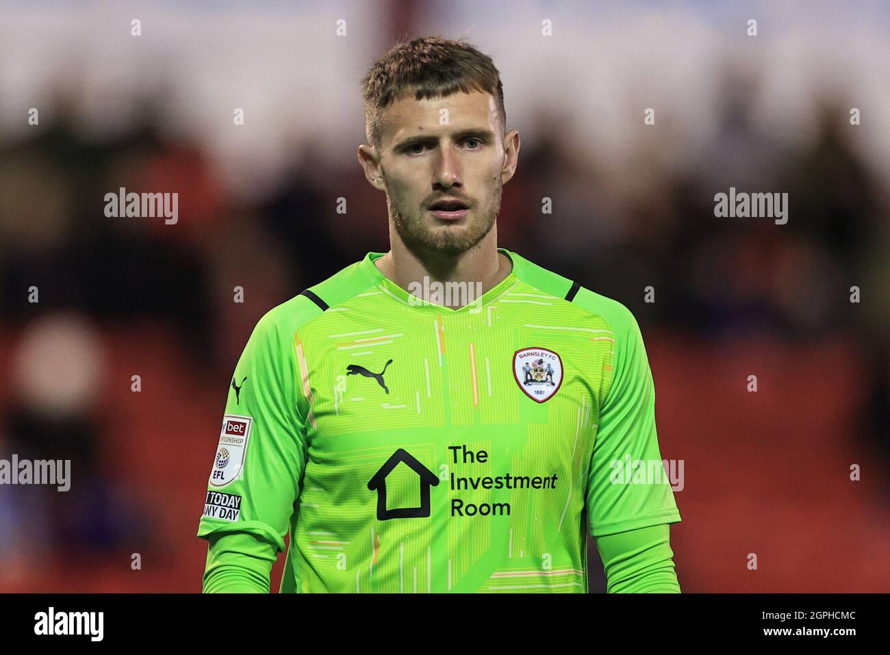 Bradley Collins 40 of Barnsley during the game Stock Photo Alamy