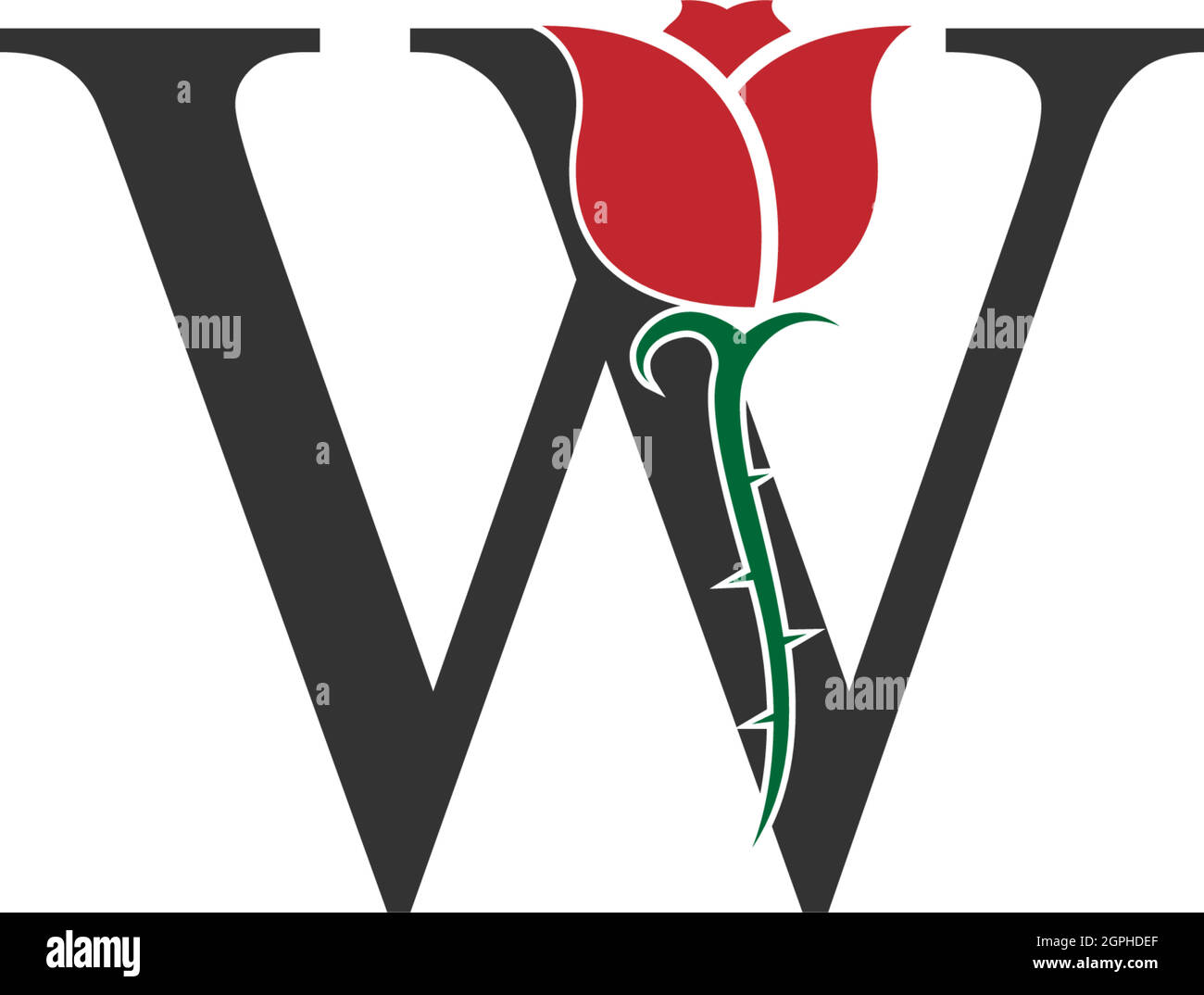 Rose beauty logo vector Cut Out Stock Images & Pictures - Alamy